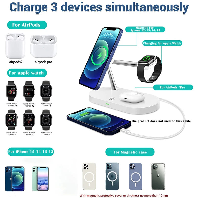 3 in 1 Magsafe Wireless Charger